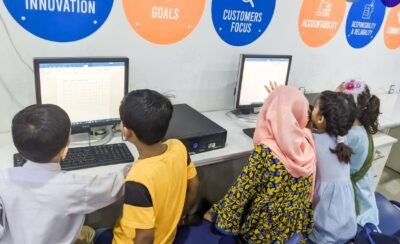 Kids attending programming class at Kids2Coding